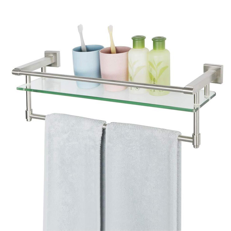 Rebrilliant Floating Shelf with Towel Bar Wayfair Canada